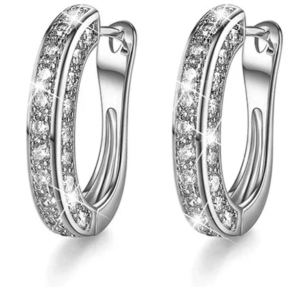 925 Hoop Earrings - Picture 7 of 7